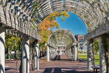 Long Corridor at Christopher Columbus Waterfront Park, Boston