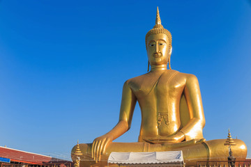 The statue of Buddha in Bangkok Thailand