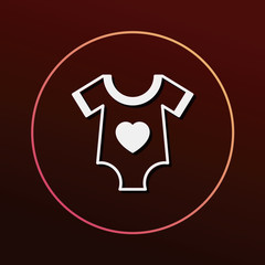 baby clothes icon