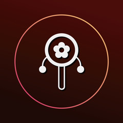 Baby rattle icon