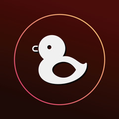 baby toy duck icon