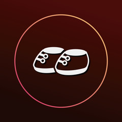 baby shoes icon