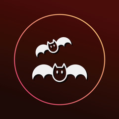 Fototapeta premium halloween bat icon
