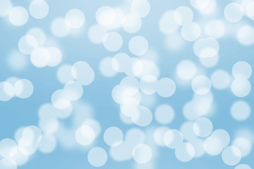 Blue bokeh light