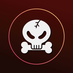 halloween skull icon