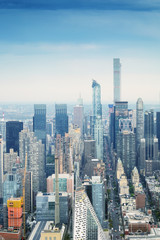 Fototapeta na wymiar Manhattan skyscrapers in NYC