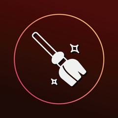 witch broom icon