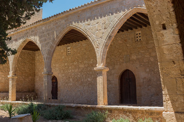 Fototapeta na wymiar Archway in the Ayia Napa Monastery, Cyprus.