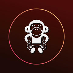 toy monkey icon