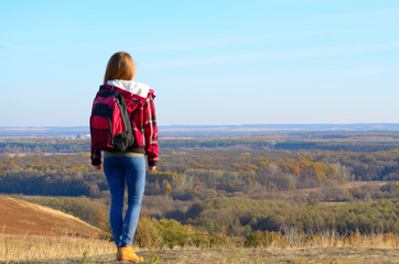 Beautiful backpacker