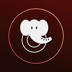toy elephant icon