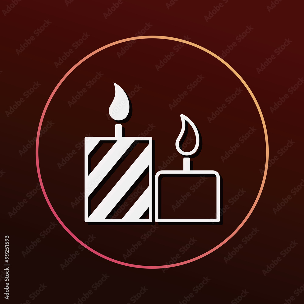 Canvas Prints birthday candle icon