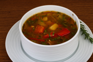Caucasian soup - chanakhi