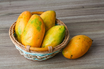 Ripe yellow mango