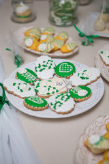 Fancy wedding table set and decorations