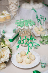 Fancy wedding table set and decorations