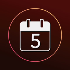 Fototapeta premium calendar icon