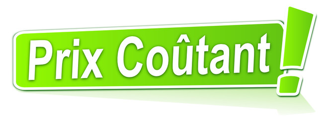 Fototapeta premium prix coûtant sur étiquette verte