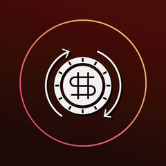 Obraz premium financial exchage money icon