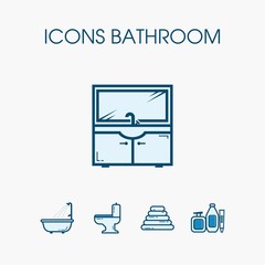Icons bathroom set