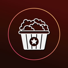 theater drinks and popcorn icon