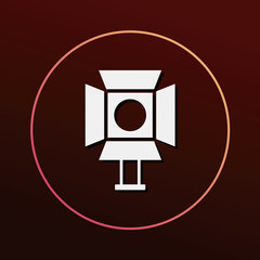 cinema light stand icon