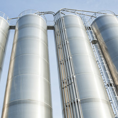 Industrial silos in the chemical industry