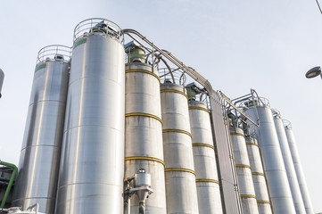 Industrial silos in the chemical industry