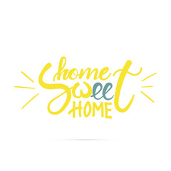 Home sweet home hand lettering.