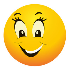 lächelnder Smiley, Mond, Vektor