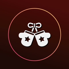 winter gloves icon