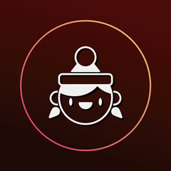 Christmas person icon