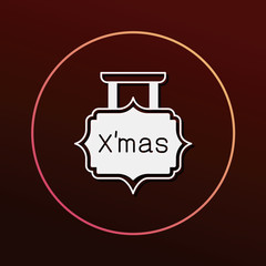 Christmas board icon