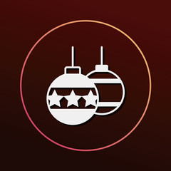 Christmas hanging icon