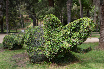 Elefantes creados con vegetación © irpm