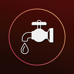 Environmental protection concept conserve water icon