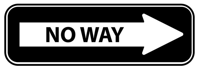 No way sign