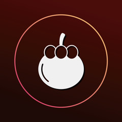 fruits Mangosteen icon