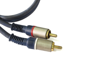 Old RCA connectors with audio cables