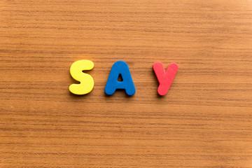 say colorful word