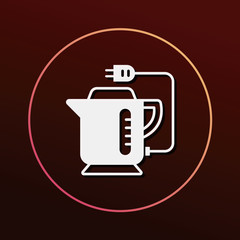 Fototapeta premium electric kettle icon