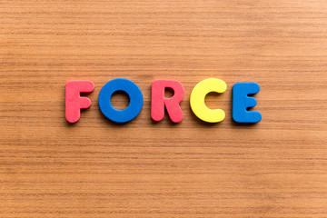 force colorful word