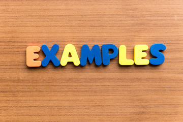 examples colorful word