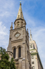 Fototapeta na wymiar Marble Collegiate Church in New York City