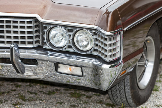 Biberach, Germany, 31 August 2015:: American vintage car, close-