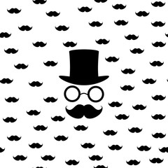  mustaches and other retro accessories eps8   