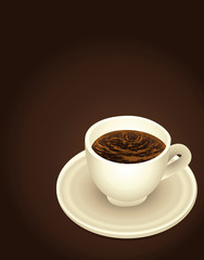Coffee background. Web design. Vector.
