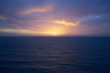 Sunrise over atlantic ocean / Sunrise in December on Gran Canaria
