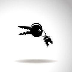 House keys vector icon.