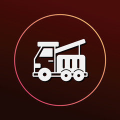 Obraz premium logistics truck icon